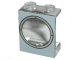 Part No: 4864bpx2  Name: Panel 1 x 2 x 2 - Hollow Studs with Porthole on Light Gray Background Pattern