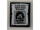 Part No: 51266pb006  Name: Glass for Window 1 x 3 x 3 Flat Front with 'HAVE YOU SEEN THIS WIZARD?' Sirius Black Wanted Poster Pattern on Both Sides (Stickers) - Set 76388