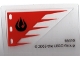 Part No: 56410  Name: Plastic Flag with Avatar Fire Nation Red Pattern, Sheet of 1