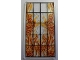 Part No: 57895pb007  Name: Glass for Window 1 x 4 x 6 with Black Bars and Flaming Skeletons Pattern (Sticker) - Set 4195