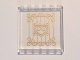 Part No: 59349pb110  Name: Panel 1 x 6 x 5 with Gold Swirls and Heart Pattern on Inside (Sticker) - Set 41101