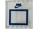 Part No: 59349pb409  Name: Panel 1 x 6 x 5 with Basketball Backboard with Dark Blue Rectangle, Nike Swoosh Logo and 1 x 3 Brick Pattern