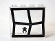 Part No: 60581pb050  Name: Panel 1 x 4 x 3 with Side Supports - Hollow Studs with Window Frame Bent with Black Spider and White Web Pattern (Sticker 7) - Set 75904