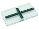 Part No: 60602pb12  Name: Glass for Window 1 x 2 x 3 with Green Muntins Pattern (Sticker) - Set 76388