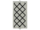 Part No: 60602pb25  Name: Glass for Window 1 x 2 x 3 with Black Lattice Pattern (Sticker) - Set 76451