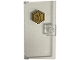 Part No: 60616pb120  Name: Door 1 x 4 x 6 with Stud Handle with Potion Bottles on Gold Hexagonal Sign Pattern (Sticker) - Set 75684