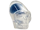Part No: 62709pb01  Name: Minifigure, Head, Modified Skull Crystal with Dark Blue Brain Pattern