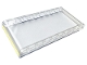 Part No: 65735pb01  Name: Windscreen 1 x 10 x 4 with Bright Light Yellow Stripe Pattern on Both Sides (Stickers) - Set 10271