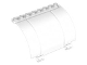 Part No: 76798  Name: Panel 5 x 8 x 3 2/3 Curved with 2 Axle Holes
