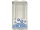Part No: 87544pb114  Name: Panel 1 x 2 x 3 with Side Supports - Hollow Studs with White and Bright Light Blue Soap Bubbles Pattern (Sticker) - Set 42670