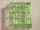 Part No: 87552pb047  Name: Panel 1 x 2 x 2 with Side Supports - Hollow Studs with Screen with Green Space Coordinates Pattern