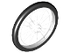 Part No: 92851pb01  Name: Wheel Bicycle with Molded Black Hard Rubber Tire Pattern