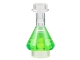 Part No: 93549pb01  Name: Minifigure, Utensil Bottle, Erlenmeyer Flask with Molded Trans-Bright Green Fluid Pattern