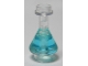 Part No: 93549pb04  Name: Minifigure, Utensil Bottle, Erlenmeyer Flask with Molded Trans-Light Blue Fluid Pattern