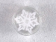 Part No: 98138pb104  Name: Tile, Round 1 x 1 with White Snowflake with 6 Points Pattern