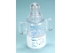 Lot ID: 291612139  Part No: 98196pb01  Name: Duplo Utensil Baby Bottle with Baby Elephants and Scale Lines Pattern