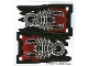 Part No: bb0181  Name: Plastic Flag 4 x 9 with Knights' Kingdom II Scorpion Pattern, Sheet of 2