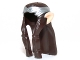Part No: 13765pb01  Name: Minifigure, Hair Long Wavy and Braids with Silver Headband and Light Nougat Elf Ears Pattern