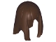 Part No: 17346  Name: Minifigure, Hair Female Long Straight with Bangs - Flexible Rubber