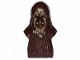Part No: 19232pb03  Name: Minifigure, Head, Modified SW Wookiee with Dark Tan Fur Pattern 2