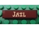 Part No: 2431pb0171 Name: Tile 1 x 4 with 'JAIL' Pattern (Sticker) - Set 7594 Part No: 2431pb0171 Name: Tile 1 x 4 with 'JAIL' Pattern (Sticker) - Set 7594