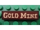 Part No: 2431pb172  Name: Tile 1 x 4 with 'GOLD MINE' Pattern (Sticker) - Set 7594