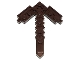 Part No: 41654  Name: Large Figure Minecraft Pickaxe with Solid Studs on One Side and Hollow Studs on One Side