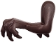 Part No: 68445pb02  Name: Dinosaur Leg Small (Front) Left with 2 Elbow Spikes with Molded Black Pin Pattern