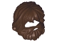 Part No: 87999  Name: Minifigure, Hair Shaggy with Beard and Mouth Hole