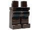 Part No: 970c00pb1719  Name: Hips and Legs with Robe Ends with Thick Black Hems, Reddish Brown Knees Pattern