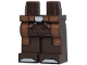 Part No: 970c00pb1892  Name: Hips and Legs with Dual Holsters, Reddish Brown Coattails, Silver Belt Buckle and Toes Pattern