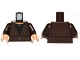 Lot ID: 414163800  Part No: 973pb1217c01  Name: Torso SW Jedi Robe, Belt and Black Open-Neck Shirt Pattern (SW Even Piell) / Dark Brown Arms / Light Nougat Hands
