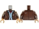 Part No: 973pb5974c01 Name: Torso Jacket Open with Buttons and Scuff Marks over Bright Light Blue Shirt and Dark Red Undershirt Pattern / Dark Brown Arms / Light Nougat Hands Part No: 973pb5974c01 Name: Torso Jacket Open with Buttons and Scuff Marks over Bright Light Blue Shirt and Dark Red Undershirt Pattern / Dark Brown Arms / Light Nougat Hands