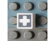 Lot ID: 407657657  Part No: Mx1011Apb57  Name: Modulex, Tile 1 x 1 with Gray Cross Outline Pattern