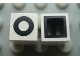 Lot ID: 323039059  Part No: Mx1011Bpb15  Name: Modulex, Tile 1 x 1 with Black 'O' Pattern (with black lining on sides only)