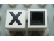 Part No: Mx1011Cpb23  Name: Modulex, Tile 1 x 1 with Black 'X' Pattern (with black lining on top and sides)