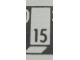 Part No: Mx1021Apb138  Name: Modulex, Tile 1 x 2 with Black Calendar Minutes Number '15' Pattern