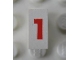 Lot ID: 372989662  Part No: Mx1021Apb141  Name: Modulex, Tile 1 x 2 with Red '1' Pattern