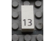 Part No: Mx1021Apb32  Name: Modulex, Tile 1 x 2 with Black Calendar Day Number '13' Pattern