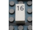 Part No: Mx1021Apb35  Name: Modulex, Tile 1 x 2 with Black Calendar Day Number '16' Pattern