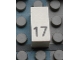Lot ID: 407657628  Part No: Mx1021Apb36  Name: Modulex, Tile 1 x 2 with Black Calendar Day Number '17' Pattern