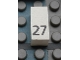 Part No: Mx1021Apb46  Name: Modulex, Tile 1 x 2 with Black Calendar Day Number '27' Pattern