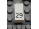 Part No: Mx1021Apb48  Name: Modulex, Tile 1 x 2 with Black Calendar Day Number '29' Pattern