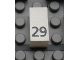 Lot ID: 425723430  Part No: Mx1021Apb48  Name: Modulex, Tile 1 x 2 with Black Calendar Day Number '29' Pattern