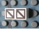 Lot ID: 260497894  Part No: Mx1021Apb72  Name: Modulex, Tile 1 x 2 with Dark Brown Squares with Diagonal Pattern