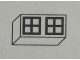 Part No: Mx1021Apb74  Name: Modulex, Tile 1 x 2 with Black Squares Crossed Perpendicular Pattern
