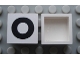 Part No: Mx1022Apb079  Name: Modulex, Tile 2 x 2 (no Internal Supports) with Black Capital Letter O Pattern