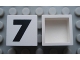 Part No: Mx1022Apb100  Name: Modulex, Tile 2 x 2 (no Internal Supports) with Black Number 7 Pattern