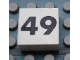 Part No: Mx1022Apb152  Name: Modulex, Tile 2 x 2 (no Internal Supports) with Black Calendar Week Number 49 Pattern