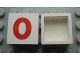Part No: Mx1022Apb222  Name: Modulex, Tile 2 x 2 (no Internal Supports) with Red Number 0 Pattern